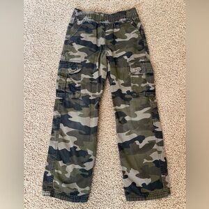 The Children's Place Boys Pull On Cargo Pants Size 8, Olive Camouflage